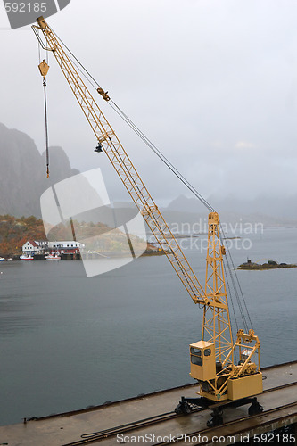 Image of ship-building crane