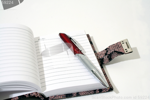 Image of Pen over planner
