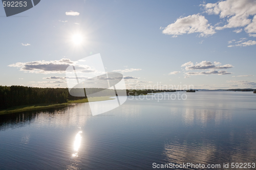 Image of calm lake landscape