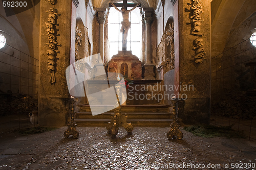 Image of old church ossuary