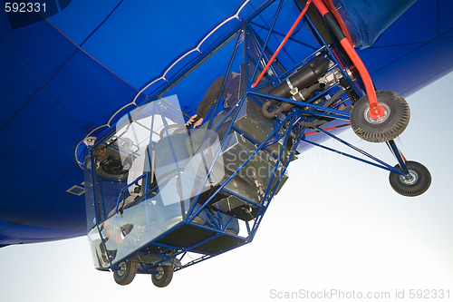 Image of blimp gondola close-up