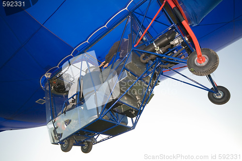 Image of blimp gondola close-up