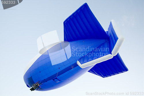 Image of flying blimp