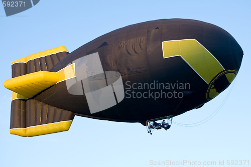 Image of flying blimp