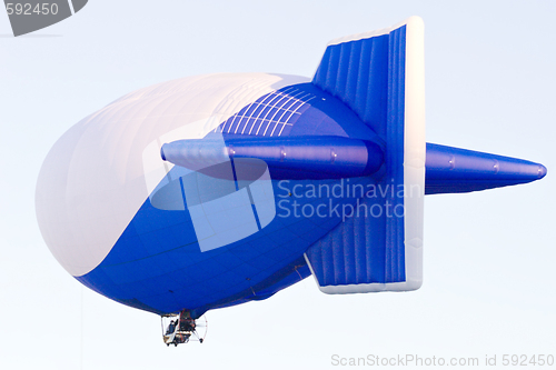 Image of flying blimp