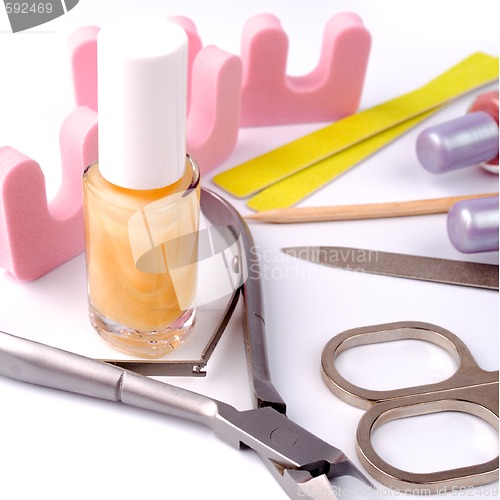 Image of pedicure beauty set
