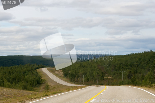 Image of road turns on the left