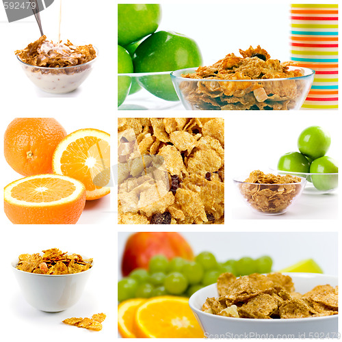 Image of healthy breakfast collection