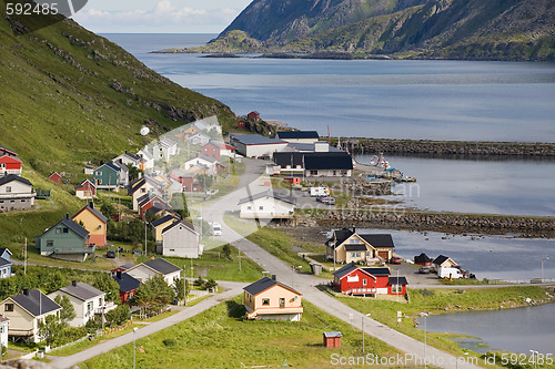 Image of small norwegian fisher's village