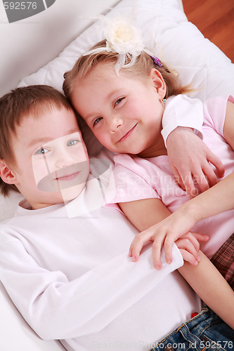 Image of Kids in bed