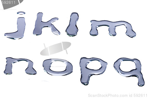 Image of water alphabet