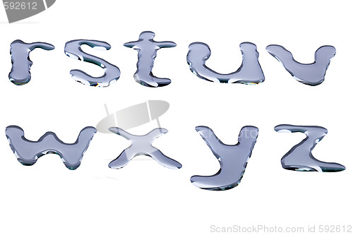 Image of water alphabet