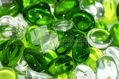 Image of Glass stones macro