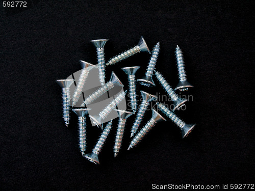 Image of Chrome wood  screw.