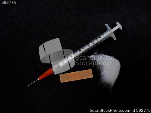 Image of Hypodermic syringe and needle