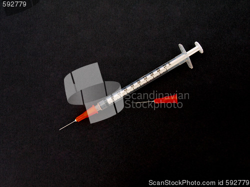 Image of Hypodermic syringe and needle