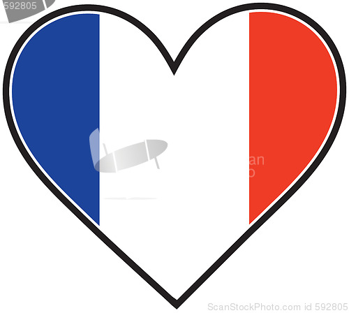 Image of French Heart Flag