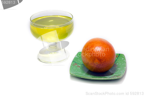 Image of Yellow jelly but transparent glass