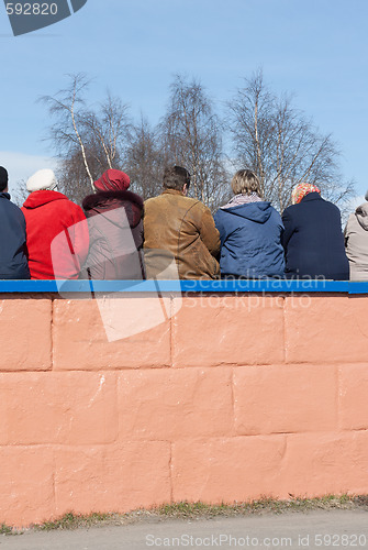 Image of Womens sit on commissary