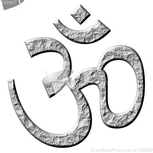 Image of 3D Stone Hinduism Symbol