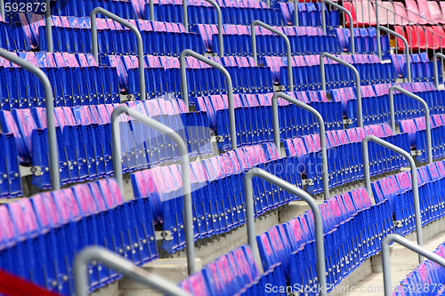 Image of empty seats in stadium