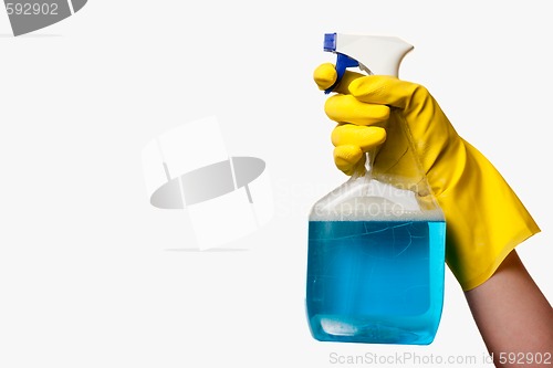 Image of Hand with cleaner