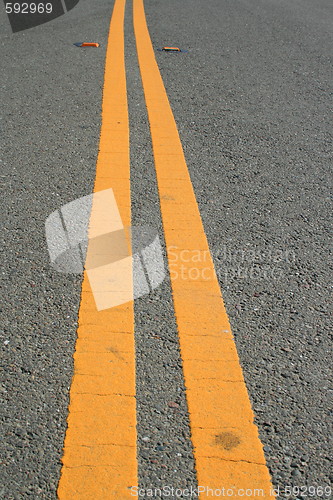 Image of Two Yellow Road Lines