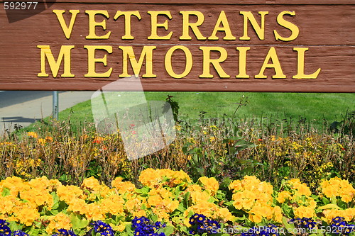 Image of Veterans Memorial Sign