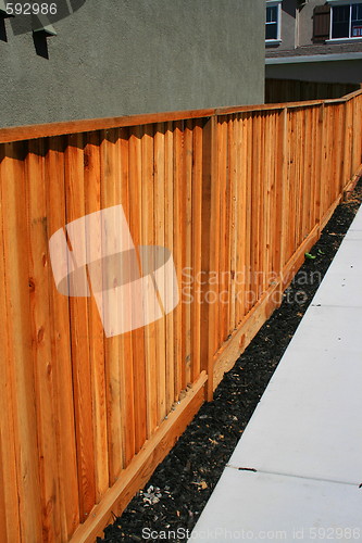 Image of Wooden Yard Fence