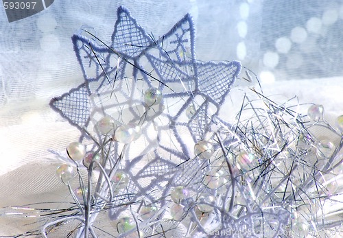 Image of lace star winter decoration