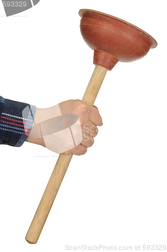 Image of Hand with Plunger