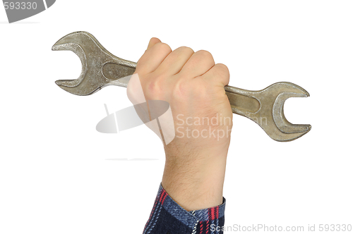 Image of Hand with Spanner