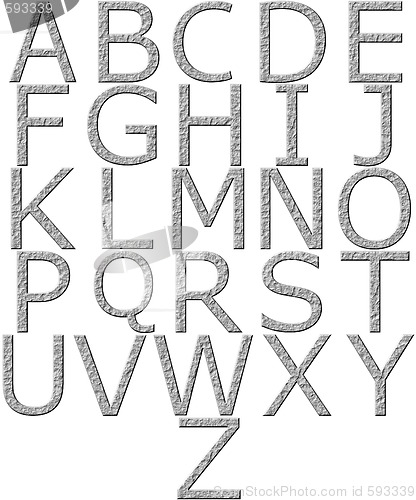 Image of 3D Stone Alphabet