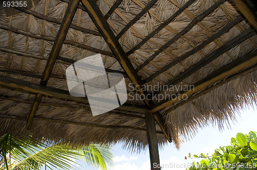 Image of thatched roof construction nicaragua