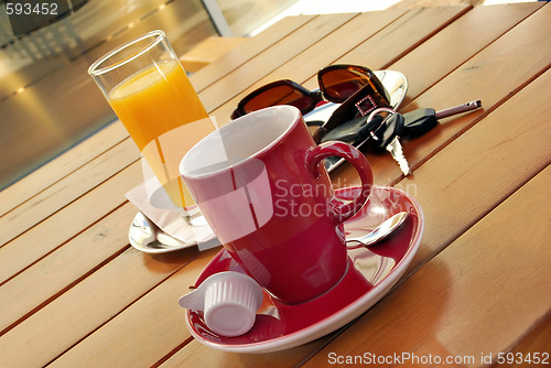 Image of coffee on gas station