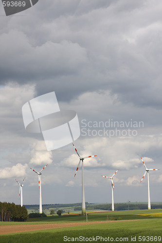 Image of wind power plants