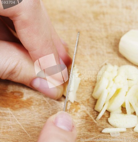 Image of Chopping the Garlic