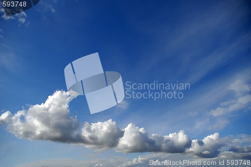 Image of Blue sky and clouds