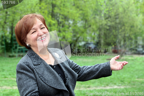 Image of Happy senior woman