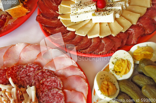 Image of Appetizing meat dishes