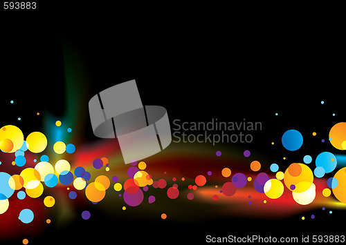 Image of abstract rainbow bubble