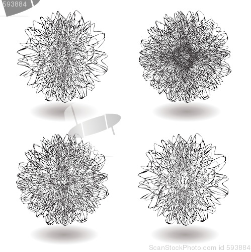 Image of scribble tangle variation