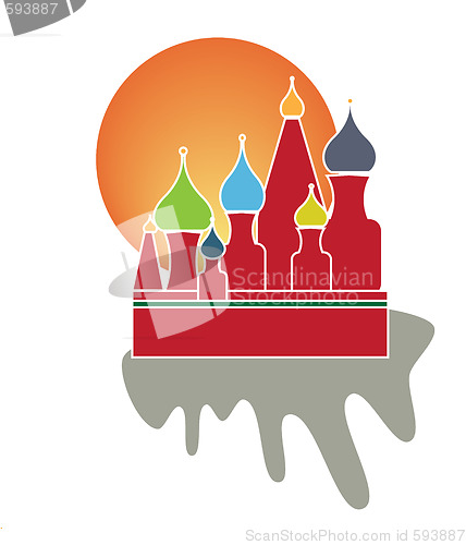 Image of Saint Basil Cathedral of Moscow 
