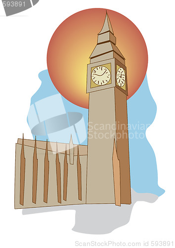 Image of Big Ben London tourism icon 