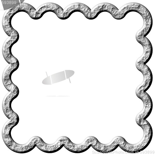 Image of 3D Abstract Stone Frame