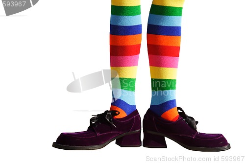 Image of Clown Feet Isolated