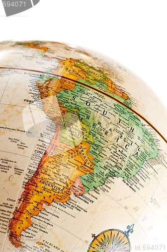 Image of Globe - South America