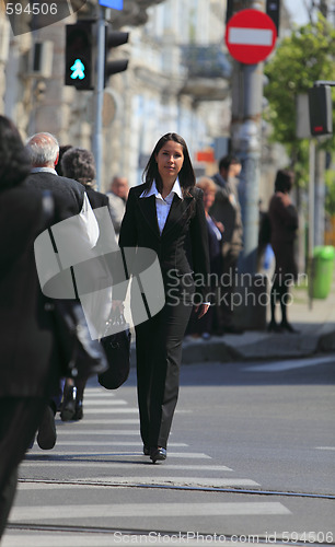 Image of Businesswoman in the city