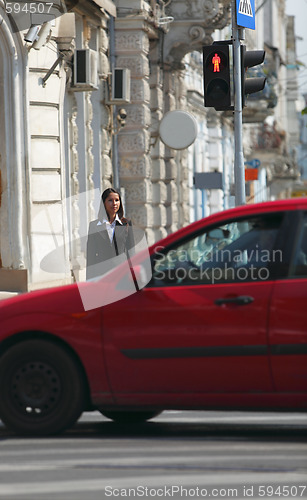 Image of Businesswoman in the city