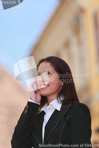 Image of Businesswoman on the phone